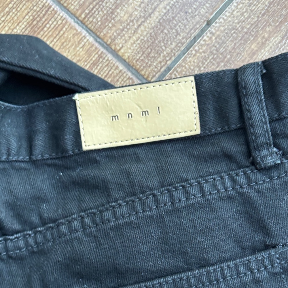 MNML Distressed Black Skinny Jeans - Picture 5 of 7